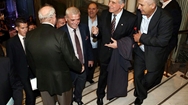 Ο πρώην Υφυπουργός κ. Αναστάσιος Νεράτζης, ο κ. Δημήτρης Μελισσανίδης και ο κ. Λάκης Ιωαννίδης σε ένα στιγμιότυπο από το περιθώριο της εκδήλωσης.